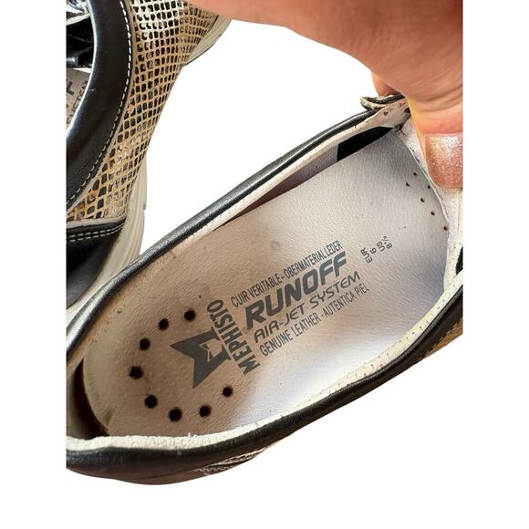 Mephisto Runoff Yael Air-Jet Black Snakeprint Bowling Lace Up Shoe - 8.5 - Picture 7 of 10